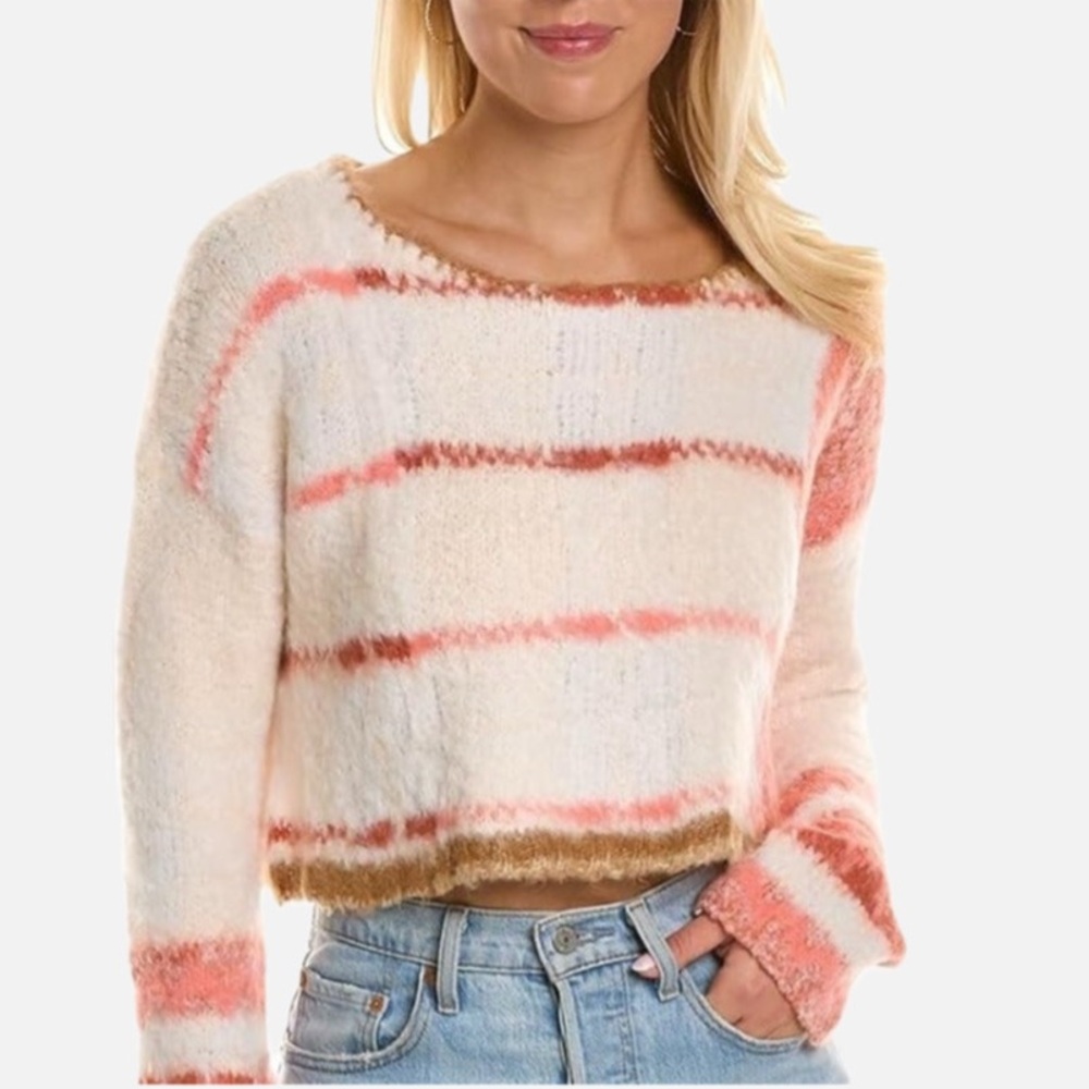 Free People Emerson Cropped Pullover Sweater